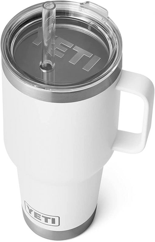 Yeti Rambler 35 oz. Mug W/ Straw Lid - White #21071501812