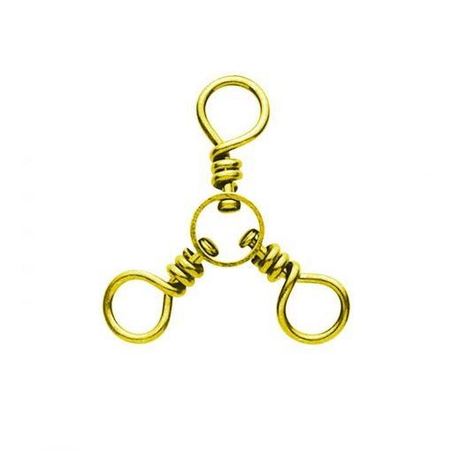 Eagle Claw 3-way Swivel Brass Size 4 #01151-004