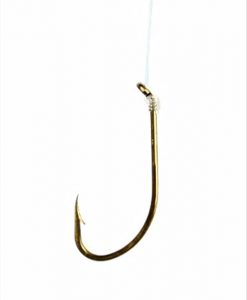 Eagle Claw Plain Shank Snelled Hook 1/0 – Bronze #031H-1/0