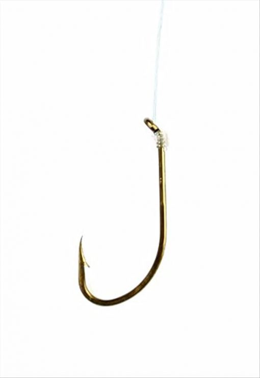 Eagle Claw Plain Shank Snelled Hook 1/0 – Bronze #031H-1/0