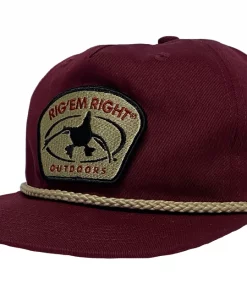 Rig Em Right Lightweight Rope and Patch Hat #005-LCR