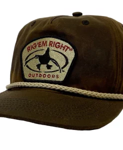 Rig Em Right Waxed Cotton Rope & Patch Hat #005-WCR