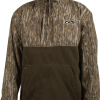 Drake MST Youth Eqwader 1/4 Zip Jacket - Mossy Oak Bottomland #DW3020