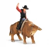 Schleich Cowboy With Bull Toy #98983