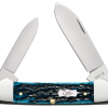 Case Knife Jig Mediterranean Blue Bone Canoe #51853