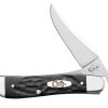 Case Knife Jigged Rough Black Synthetic RussLock #18224