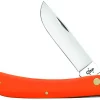 Case Knife Orange Synthetic Sod Buster Jr #80502