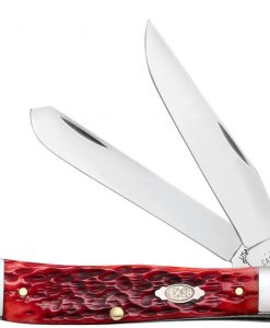 Case Knife Peach Seed Jig Red Bone Trapper #31950