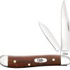 Case Knife Smooth Chestnut Bone Peanut #28702