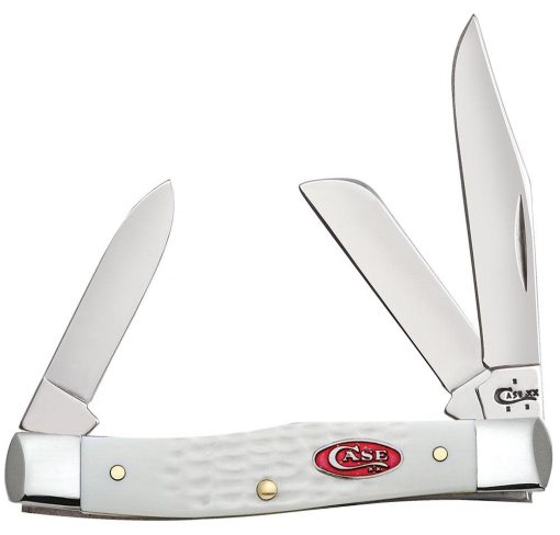 Case Knife SparXX Standard Jig White Synthetic Medium Stockman #60184