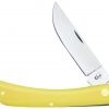 Case Knife Yellow Synthetic CV Sod Buster #C00038