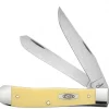 Case Knife Yellow Synthetic Trapper With Clip #C81091