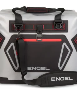 ENGEL COOLER HD30 COOLER BAG Light Grey Red #HD30-LG RED