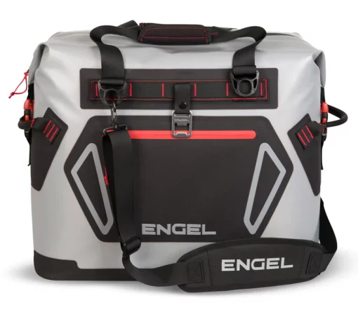 ENGEL COOLER HD30 COOLER BAG Light Grey Red #HD30-LG RED