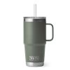 YETI Rambler 25 Oz Camp Green Straw Mug #21071502438