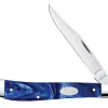 Case Knife Blue Pearl Kirinite Slimeline Trapper #23445