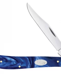 Case Knife Blue Pearl Kirinite Slimeline Trapper #23445