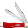 Case Knife American Workman Red Synthetic Trapper #73930