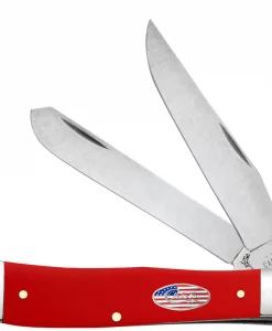 Case Knife American Workman Red Synthetic Trapper #73930