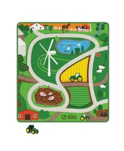 Tomy John Deere Rug Playmat And Tractor #47535