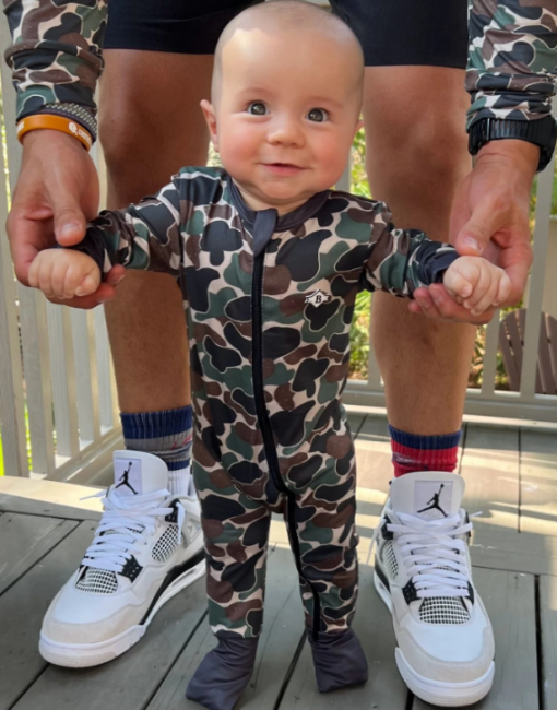 Burlebo Baby Zip Up - Throwback Camo