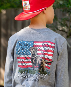 Burlebo Youth American Wild Long Sleeve Tee