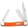 Case Knife Medium Stockman With Orange Smooth Synthetic Handle #80509