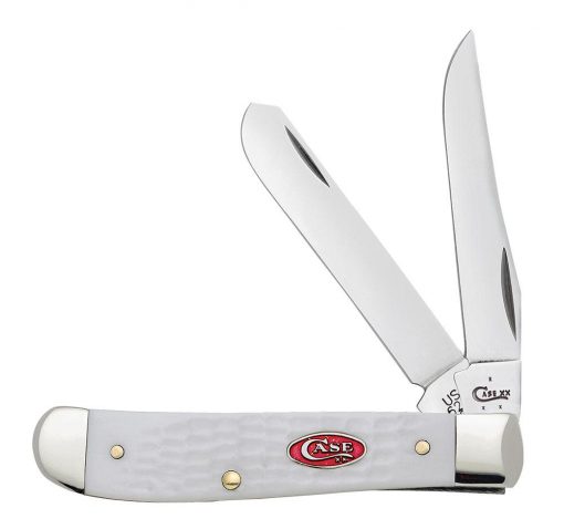 Case Knife Standard Jig White Synthetic Mini Trapper #60186