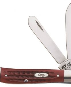 Case Mini Trapper Pocket Knife - Worn Old Red #784784