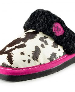 Ariat Ladies Jackie Square Toe Pink Pony Slippers