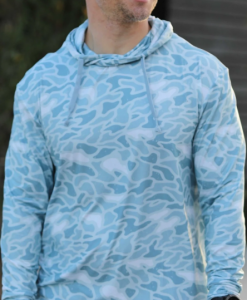 Burlebo Men's Performance Hoodie - Seaside Camo