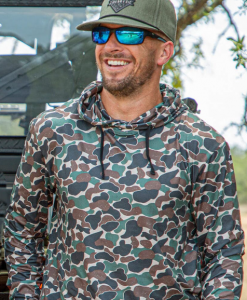 Burlebo Men's Performance Hoodie - Throwback Camo