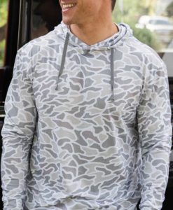 Burlebo Men's Performance Hoodie - White Camo