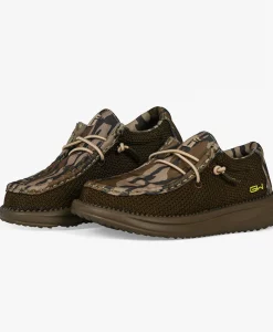 Gator Waders Camp Shoes Kids - Mossy Oak Original Bottomland