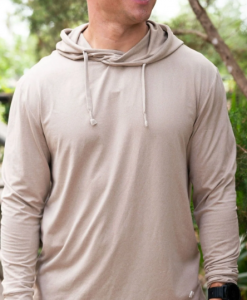 Burlebo Men's Performance Hoodie - Heather Khaki