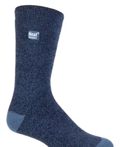 Heat Holders Men's Fieldfare Lite Twist Crew Sock - Navy #HH1M05188