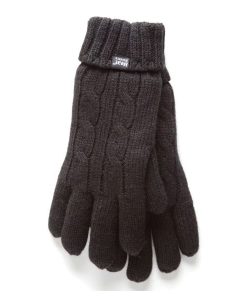 Heat Holders Women's Amelia Solid Cable Knit Gloves #LHHG94