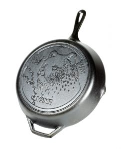 Lodge Wildlife Series 12" Cast Iron Bear Skillet #L10SKWLBR