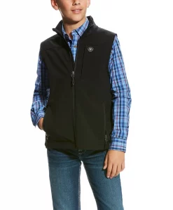 Ariat Boy's Vernon 2.0 Black Stretch Softshell Vest #10024058