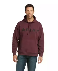 Ariat Men's Basic Malbec Heather Logo Hoodie