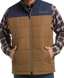 Ariat Men's Colorblock Cruis Conceal Carry Insulated Vest Navy