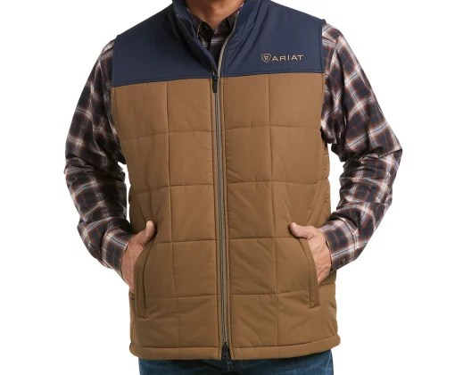 Ariat Men's Colorblock Cruis Conceal Carry Insulated Vest Navy