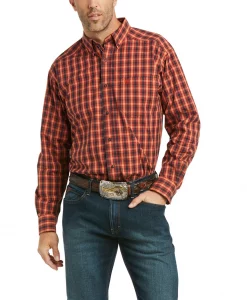 Ariat Men's Pro Pepi Classic Autumn Blaze Long Sleeve Shirt #10037052