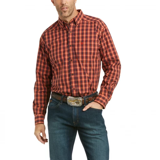 Ariat Men's Pro Pepi Classic Autumn Blaze Long Sleeve Shirt #10037052