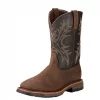 Ariat Men's Workhog Wide Square Toe H2O Work Boot - Bruin Brown #10017436