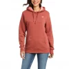 Ariat Women's R.E.A.L Arm Logo Marsala Hoodie #10037574