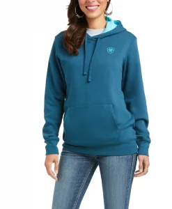 Ariat Women's REAL Arm Logo Eurasian Hoodie #10037575