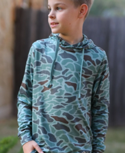 Burlebo Youth Hoodie - Retro Duck Camo