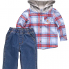 Carhartt Boys' Long-Sleeve Flannel Shirt & Denim Pants Set (Toddler) #CG8881