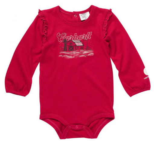 Carhartt Girls' Long-Sleeve Snowy Wonderland Graphic Bodysuit (Infants) #CA9846